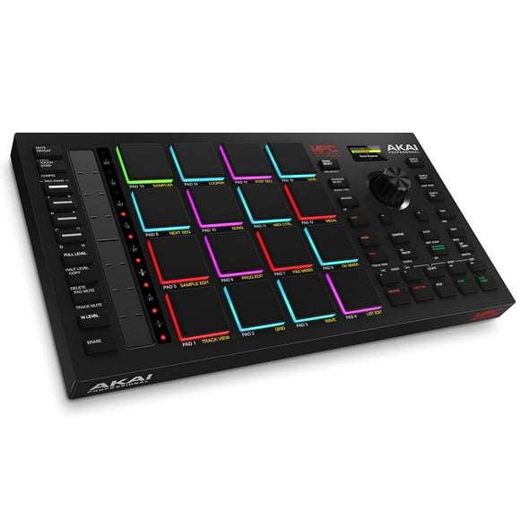 Akai Professional Studio MIDI Contrôleur Beat Maker avec 16 Pads RGB Sensibles à la Vitesse, Logiciel MPC 2 Complet, Bande Tactile assignable et Écran LCD