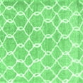 thumbnail image 1 of Ahgly Company Indoor Square Trellis Emerald Green Modern Area Rugs, 6' Square, 1 of 4