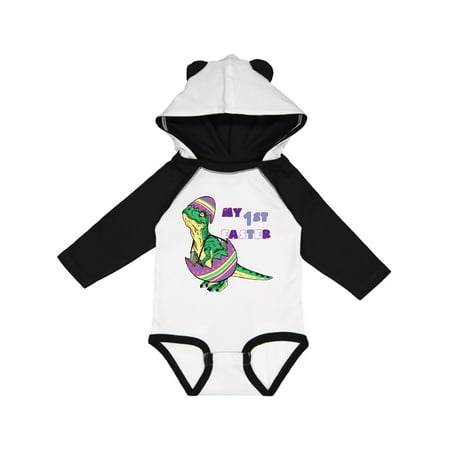 

Inktastic My 1st Easter Baby Tyrannosaurus Rex inn Egg Gift Baby Boy or Baby Girl Long Sleeve Bodysuit