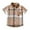 Bronze, variant on Yzengfg Toddler Boys Short Sleeve Cartoon Plaid Prints Gentleman T Shirt Tops,6 Months-9 Months