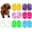 Black, variant on 2Pairs Small Dog Crocs, Shoes for Dogs, Candy Colors Dog Sandals for Photo, Doggy Rubber Slipper Shoes