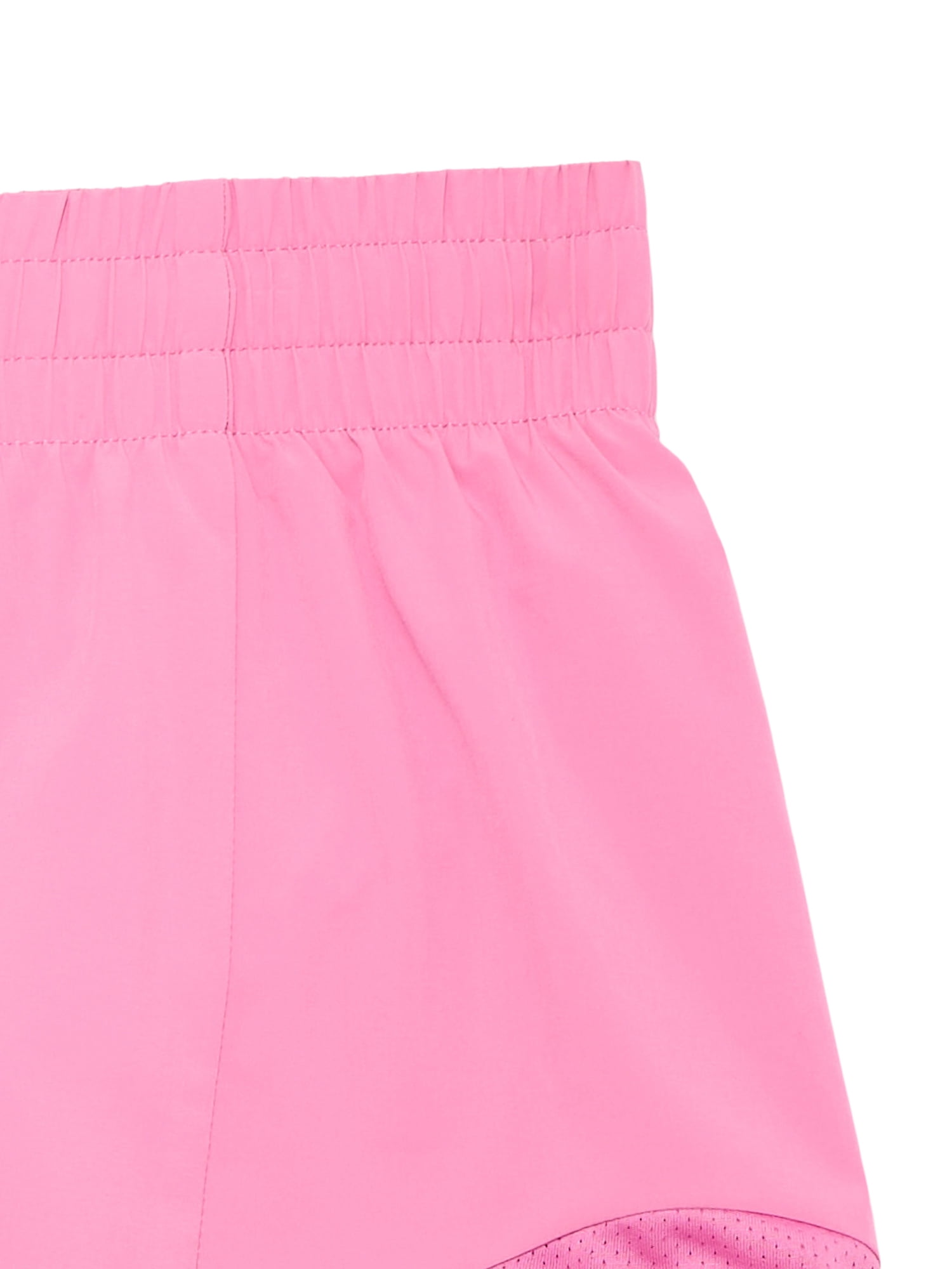 Athletic Works Girls Active Running Shorts, 2-Pack, Sizes 4-18 & Plus