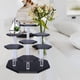 thumbnail image 4 of Organizador de Estante de joyería de varios niveles Yuyangstore Soporte de pastel de boda negro, 4 of 7
