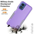 thumbnail image 7 of For Motorola Moto G Play 5G 2024 Case，Sturdy Durable Cover Cute Bumper Case for Moto G Play 5G 2024，Njjex Military Grade Protection Dual Layer Shockproof Heavy Duty Rugged Phone Case - Purple, 7 of 7