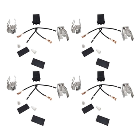 4Pieces Stove Burners Socket Block Set Heat Resistant Materials Easy Installation