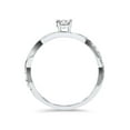 thumbnail image 3 of 1/2Ct Vintage Infinity Diamond Engagement Ring 14K White Gold, 3 of 4