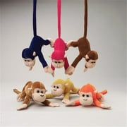 Angle View: US TOY SB471 Plush Monkeys With Bendable Tails