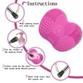 thumbnail image 4 of Apple-Shaped Makeup Brush Cleaner Pad, Silicone Brush Cleaning Mat with Suction Cup for Cosmetic Tools, 4 of 7