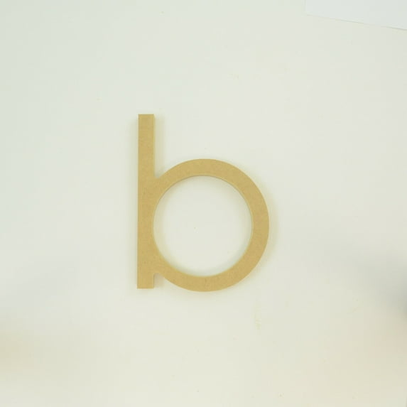 Package of 1, 18 Inch X 3/4" Thickness MDF Letter b in The Century Gothic Font, Thick, Lower Case for Art & Craft Project, Made in USA