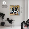 thumbnail image 5 of Golden Sky Sneakers Modern Sneaker Art Prints Canvas Wall Art by Notoriart, Gold Floater Frame, 40"x40", 5 of 7
