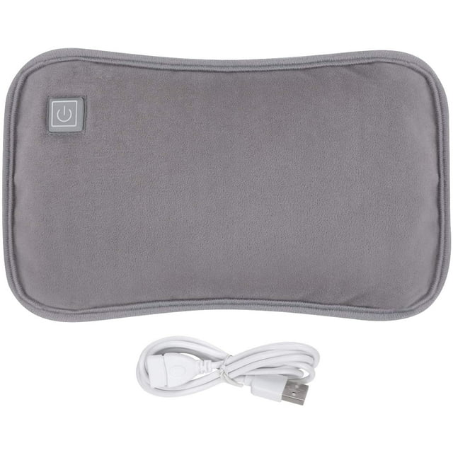 Jinsinto Rechargeable Hot Water Bottle Winter Warm Sack Portable Electric USB Hot Water Bag with Plush Cover Hand for Arthritis