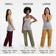 Essential Basic Women's Long Cami Tank Top 4-Pack, White, White, White, White, Size M