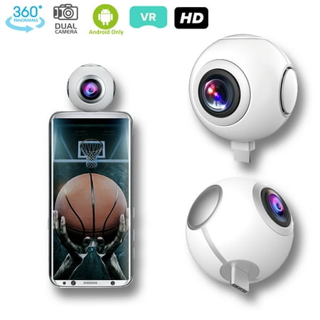 Indigi® 360 Panorama Sport Video Recorder - Dual Wide Angle - for (Android Best Call Recorder 2019)