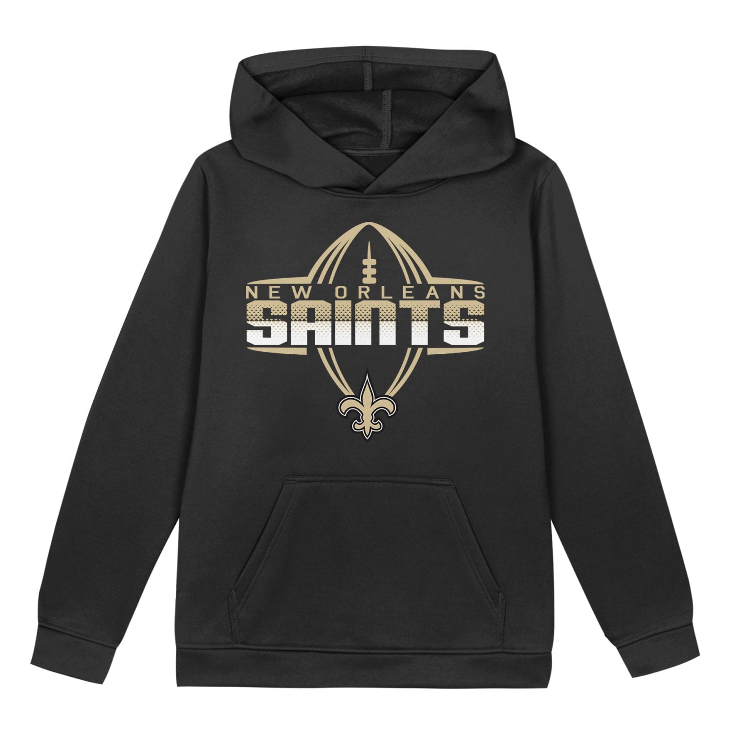 NEW ORLEANS SAINTS NFL Boys Hoodie Fleece Game Day Fan Apparel