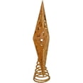 thumbnail image 5 of Kurt Adler 8-Inch Gold Glittered 5-Point Star Christmas Tree Topper, 5 of 7