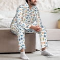 thumbnail image 7 of Sikiie Undersea Animals Mens Pajama Set, Soft Warm Long Sleeve Sleepwear, Cozy Button-Down Pjs for Men-Medium, 7 of 7