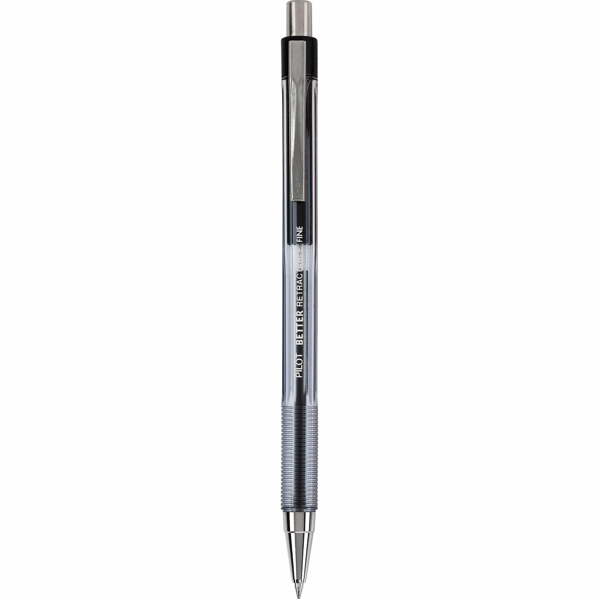 PILOT The Better Ball Point Pen Refillable /& Retractable Ballpoint Pens 1 12 Count Black Ink Fine Point