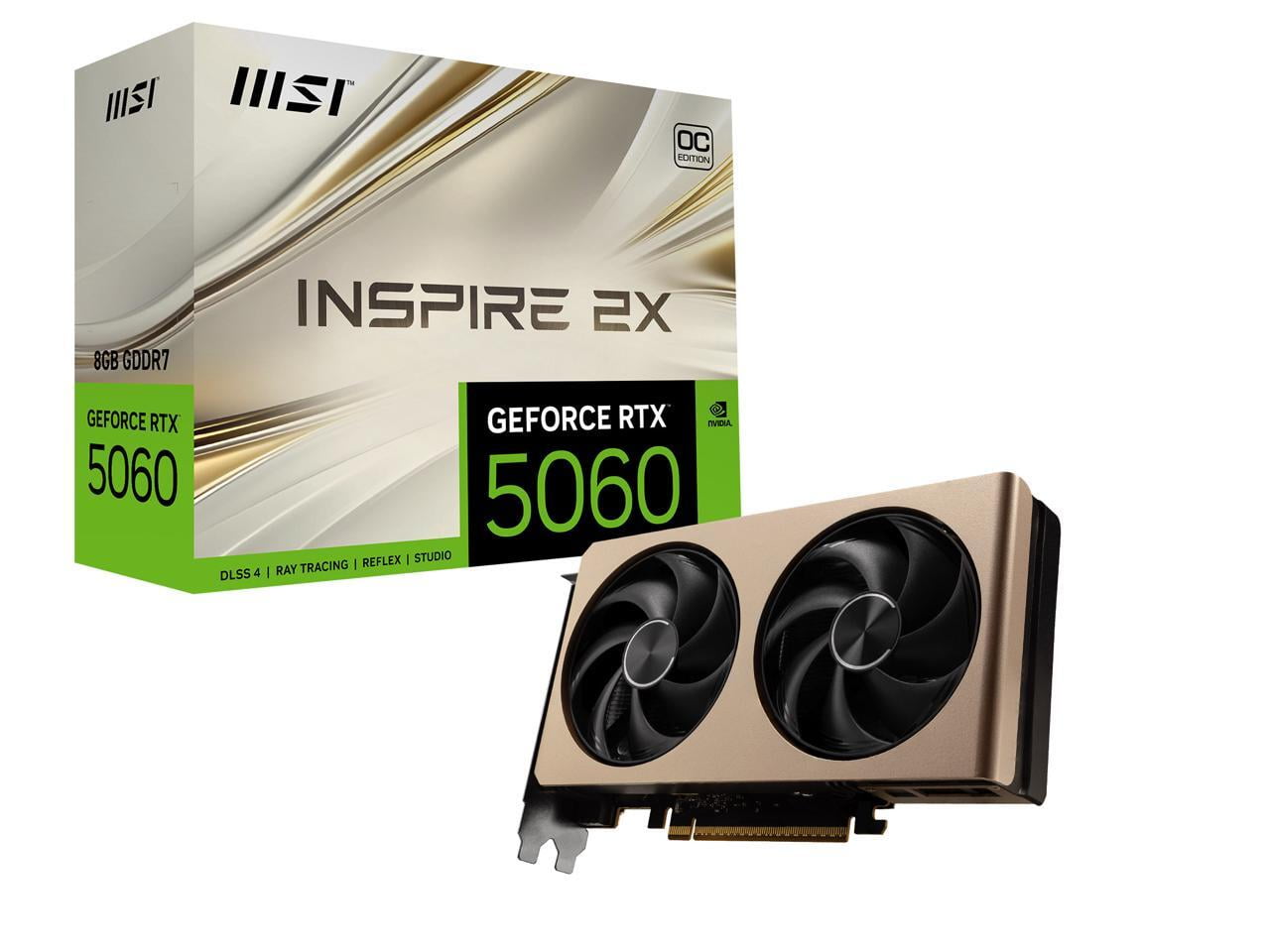 MSI INSPIRE GeForce RTX 5060 8GB GDDR7 PCI Express 5.0 x 16 (use