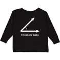 thumbnail image 3 of Inktastic acute-baby-white Boys or Girls Long Sleeve Toddler T-Shirt, 3 of 5