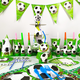 thumbnail image 5 of Vajilla de Decoración de cumpleaños de fútbol, mantel de fondo, regalos de cumpleaños de fútbol, globos de número, recuerdos de fiesta de cumpleaños para niños, 5 of 5