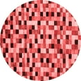 thumbnail image 1 of Ahgly Company Indoor Round Abstract Red Modern Area Rugs, 5' Round, 1 of 4