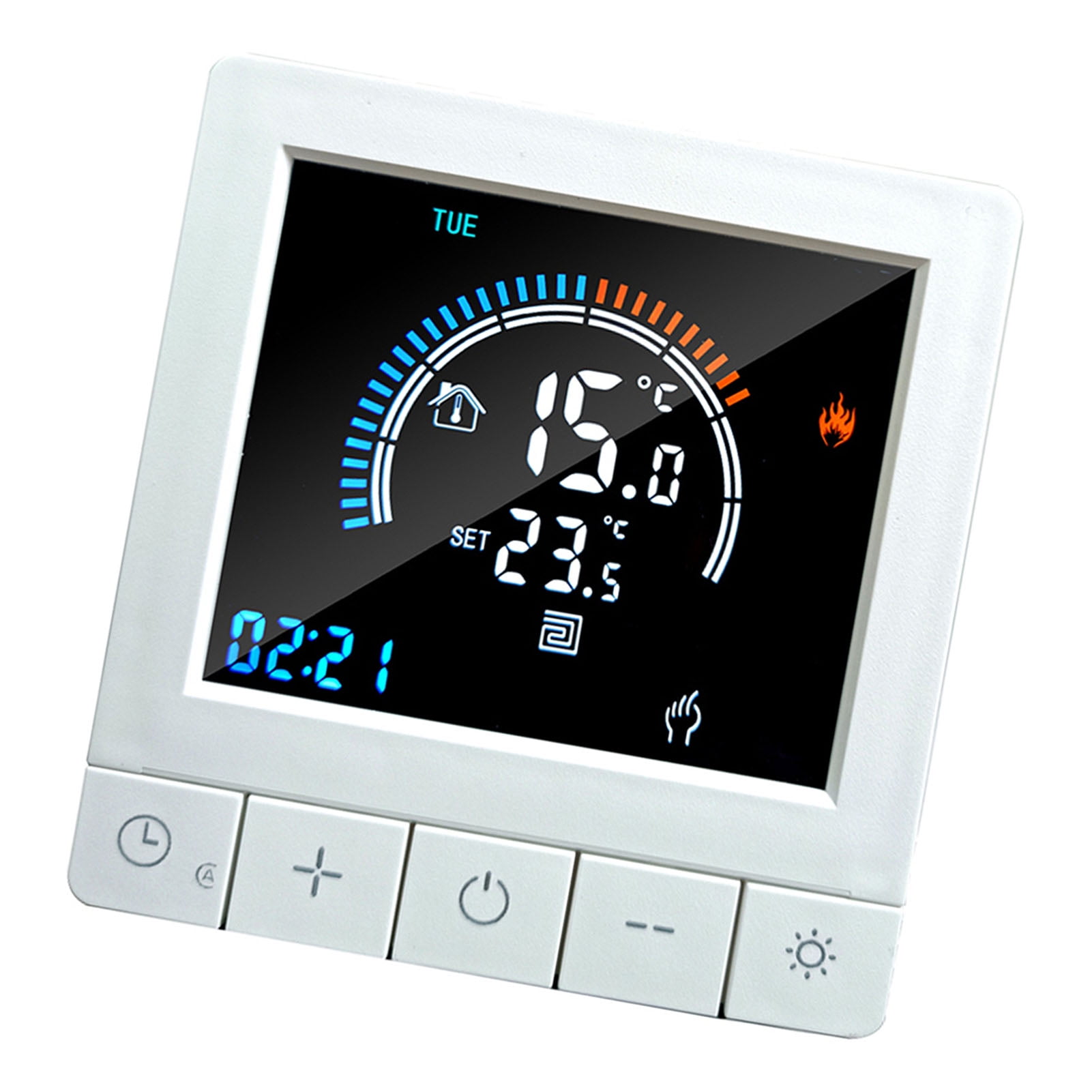 Smart Thermostat Digital Programmable Digital Thermostat with Child Lock WiFi LCD Display Sensor Water Heating Warm Floor Underfloor Temperature Controller Intelligent Wall Thermostat for Home