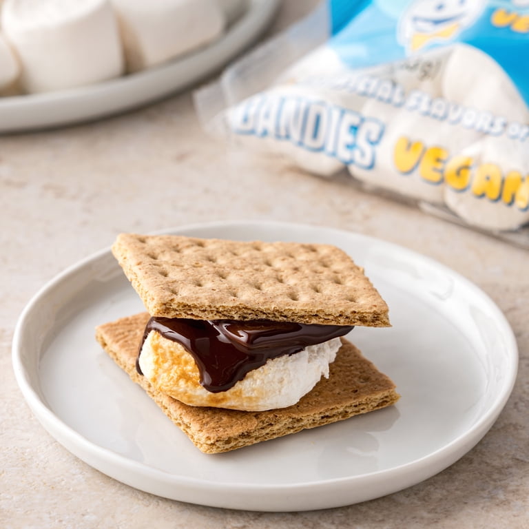 Dandies, Vegan Marshmallows, 10 oz bag, Vanilla, Campfire Sized