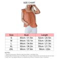 thumbnail image 3 of Mujer Verano Top Mangas Casquillo Estampado De Flores Escote Elástico Camisa Suelta De Verano Top Naranja Xl, 3 of 3