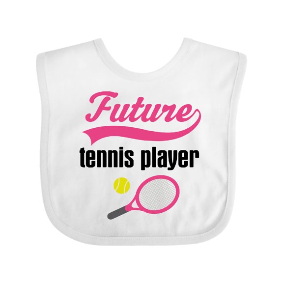 Inktastic Future Tennis Player Baby Girl Girls Baby Bib