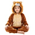 thumbnail image 3 of YunPes Boys & Girls Flannel Animal Onesie Cozy Warm Ears Hood Jumpsuit Halloween Carnival Party Cute Festival Clothes 18M-10Y, 3 of 5