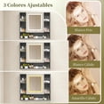 thumbnail image 3 of Gabinete de Baño de Lavamanos y Armario con Espejo Ajustable en 3 Colores, Armario de Pared para Baño con Grifos de Agua Caliente y Fría, Tuberías de Desagüe, Estante, 60*40*38cm (Gris Marble), 3 of 9