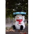 thumbnail image 1 of Hi-Line Gift Ltd., diseño de muñeco de nieve iluminado para decoración de mesa, funciona con pilas, 1 of 9