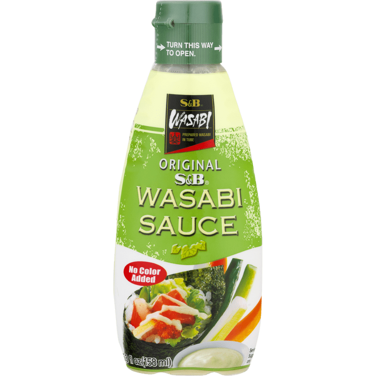 S&B Original Spicy Asian Wasabi Sauce, Authentic Japanese Horseradish, 5.3  fl oz Bottle - Walmart.com