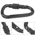 thumbnail image 4 of Clip De Carabinas, Hebilla De Roca De Acero Carbono Mini Tamaño De Alta Resistencia D Diseño De Tipo De Tipo Multifuncional Para Proyectos Al Aire, 4 of 7
