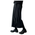 thumbnail image 1 of HUANBAI Retro Dark Wide Leg Men's Culottes Eighth, 1 of 5