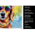thumbnail image 5 of Dachshund Hippie Dawg Kitchen Towel 15 in x 25 in, 5 of 6