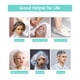 thumbnail image 3 of 200pcs Disposable Shower Caps, Plastic Clear Hair Cap Large Thick Waterproof Bath Caps For Women Men Kids Girls, Hotel Travel Portable Spa Salon Deep, 3 of 5