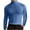 Blue, variant on Mens Mock Neck T Shirt Long Sleeve Basic Turtleneck Slim Fit Undershirt Pullover Thermal Solid Color Tops