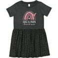 thumbnail image 3 of Inktastic Gigi and Papa Love Me Rainbow Girls Toddler Dress, 3 of 5