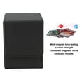 thumbnail image 4 of Magnetic Card Box Scratch Resistant PU Leather Game Card Storage Case Vertical Magnetic Closure for  and Sport Cards, 4 of 7