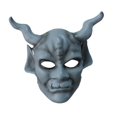 thumbnail image 4 of Máscara de Halloween aterradora, máscara de terror, cosplay, disfraz de fiesta, máscara novedosa para adultos, máscara facial para presentaciones en azul, 4 of 8