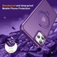 thumbnail image 6 of Casetego for iPhone 11 Pro Max Magnetic Case,with Stand [Compatible with Magsafe],Full Body Protective Cover Slim Shockproof 6.5" Phone Case,Purple, 6 of 7