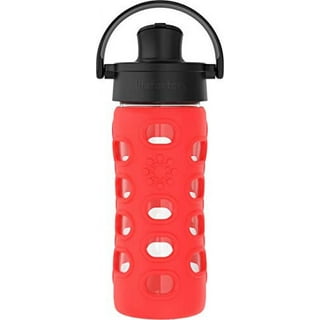 Lifefactory Glass Water Bottle with Classic Cap and Silicone Sleeve -  Desert Rose, 16 oz - Foods Co.