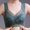 Blue, variant on WCJM Women Knitting Cotton D Women Full Cup Print Thin Underwear Plus Size Front Button Wireless Sports Lace Bra Breast Cover Large Size Bras