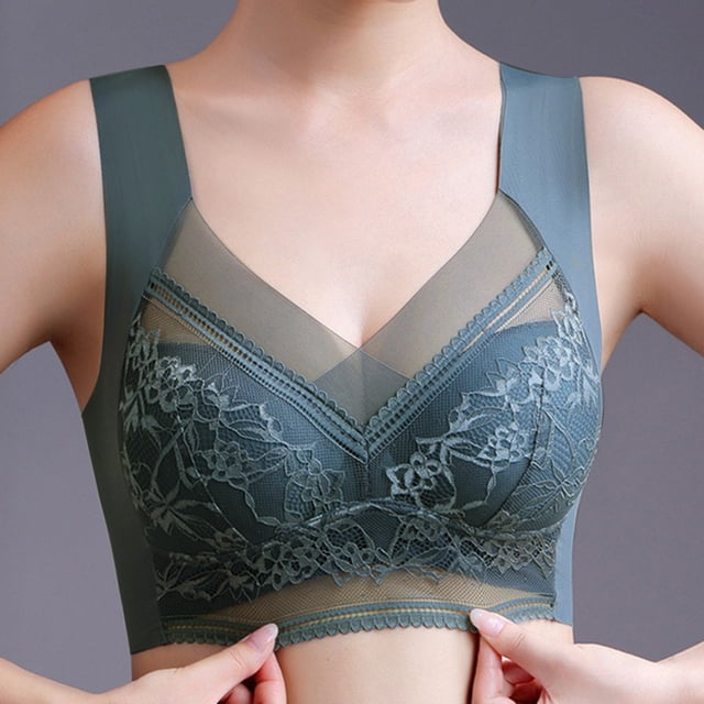 WILLBEST Brasier Invisible Mujer Sujetador Deportivo De Copa Completa Y Fina Para Mujer, Talla Grande, Sin Aros, Con Encaje, Talla Grande, 1245