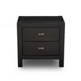thumbnail image 2 of Grain Wood Furniture Montauk 2-Drawer Nightstand, Farmhouse Black, 2 of 7