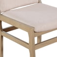 thumbnail image 4 of Christopher Knight Home 3-Piece Mid Century Modern Dining Table with Upholstered Chairs, Light Natural, 4 of 15