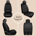 thumbnail image 6 of HQBQBUG Seat Covers Full Set for Toyota RAV4 2013-2025:Waterproof Leather Seat Covers Cushion Breathable Comfort Car Seat Protector(Black,5 Seats), 6 of 9