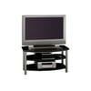 Bush Industries Verona Collection VS22942-03 - Stand - for flat panel - leatherette - black - screen size: 42"