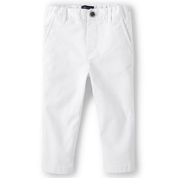Pantalones chinos The Children's Place para niños pequeños 4T blancos